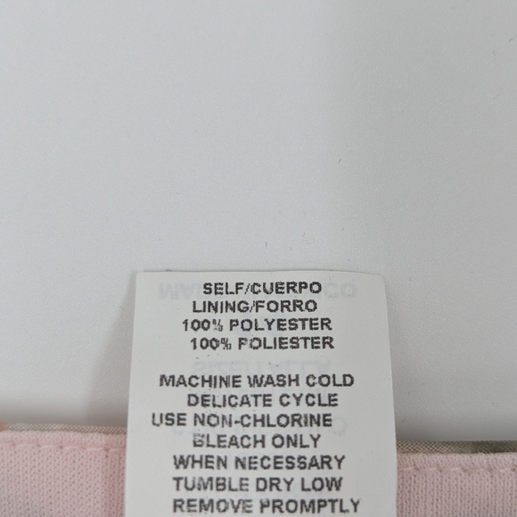 VTG Studio Connection Floral Midi Dress Pink Sheer Overlay Sleeveless 14 Pastel - Picture 5 of 8